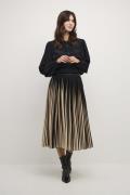 Culture Cucarly Skirt Kvinde Black Midi Nederdele Str L - hos Magasin