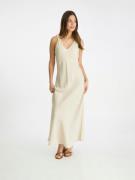 Neo Noir Zakia Structure Dress Kvinde Sand Maxi Kjoler Str 40 - hos Ma...