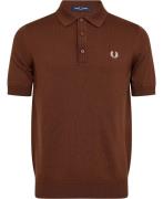 Fred Perry K7623 Mand Whisky Brown Sweaters Str L - Bomuld hos Magasin