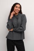 Kaffe Kadorit Blouse Kvinde Black Oyster Langærmede Bluser Str 40 - ho...