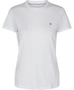 Tommy Hilfiger Abby Crewnk top Kvinde Hvid Toppe Str L - Bomuld hos Ma...