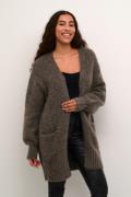 Kaffe Katrina Knit Cardigan Kvinde Major Brown Melange Cardigans Str L...