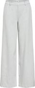 Object Objlisa Wide Pant Noos Kvinde Light Grey Melange Bukser Med Lig...