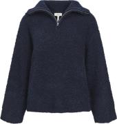 Object Objtolatya Knit LO L/S Pullover 135 Kvinde Sky Captain Toppe Lo...