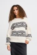 ICHI Ihbarisa LS2 Kvinde Birch Sweaters Loose Fit Str L - hos Magasin