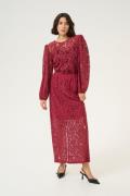 Kaffe Kalanice Lace Skirt Kvinde Rumba Red Maxi Nederdele Str L - hos ...