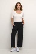 Kaffe Kanaya Culotte Pants Kvinde Black Deep Bukser Med Brede Ben Str ...