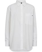 Tommy Hilfiger ESS Poplin Easy FIT Shirt Kvinde Th Optic White Langærm...