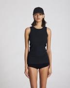 Gai&Lisva Alberte Cotton Top Gots 243975 Kvinde Black Tanktoppe Str XL...