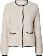 Selected Femme Slfjilli LS Wool Knit Cardigan EX Kvinde Birch/black Ca...