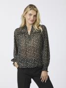 Neo Noir Rhia Secret Flower Blouse Kvinde Black Langærmede Bluser Str ...