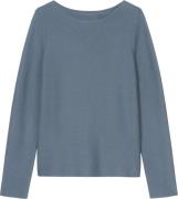 Marc O’Polo Pullover, Longsleeve, Roundneck Kvinde Hazy Blue Sweaters ...