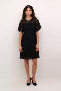 Cream Crkit Lace Dress Kvinde Pitch Black Korte Kjoler Str XL - hos Ma...