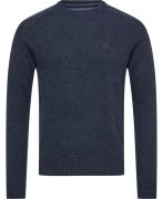 Christian Berg Tanguy Cneck Mand Navy Mel. Sweaters Str L - hos Magasi...