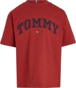 Tommy Hilfiger Varsity Embroidery TEE SS Str 5 år / 110 cm - Dark Magm...