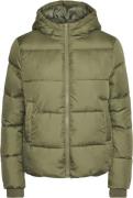 Pieces Pcbee NEW Short Puffer Jacket Noos Kvinde Deep Lichen Green Ove...