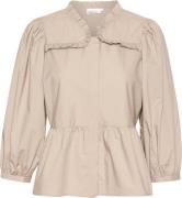 Karen by Simonsen Kbzuena Nette Blouse Kvinde Simply Taupe Skjorter St...