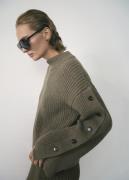 MANGO Sweater. - Selma Kvinde Beige - Khaki Sweaters Str L - hos Magas...