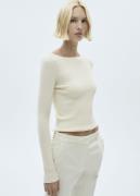 MANGO Sweater. - Yate Kvinde Light Beige Sweaters Str S - hos Magasin