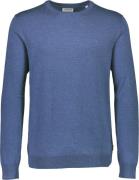 Lindbergh Ecovero L/S Oneck Knit Mand Dusty Blue Mel Sweaters Str L - ...