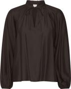 ICHI Ihkarlani LS Kvinde Black Langærmede Bluser Regular Fit Str 40 - ...