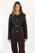 Designers Remix Maya Button Jacket Kvinde Sort Overgangsjakker Str 40 ...