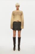 Oval Square Fall Cropped Knit Kvinde Travertine Sweaters Str L - hos M...