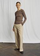 Bruun & Stengade BS Margrethe Regular Fit Top Kvinde Brown Toppe Str S...