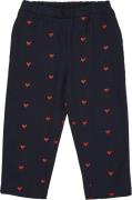 Copenhagen Colors Twill Heart Pants Str 128 - Navy/red Hearts Bukser B...