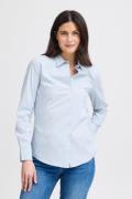 Fransa Zashirt 1 Shirt Solid Kvinde Cashmere Blue Langærmede Skjorter ...