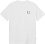 BLS Hafnia Handwritten Tshirt Mand White Kortærmede T-shirts Regular F...