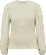 A-VIEW Helen Blouse Kvinde Off White Langærmede Bluser Str 40 - hos Ma...