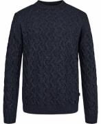 Sand 5477 Iq Mand Blå Sweaters Str L - hos Magasin