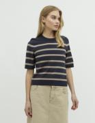 mbyM Carlam Kvinde Blue Island Fossil Stripe Sweaters Str XS - hos Mag...