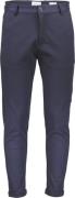 Lindbergh Cropped Bukser m. Stretch Mand Blå Chinos Str L - hos Magasi...