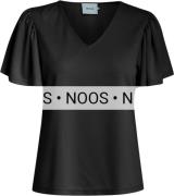 Minus Msrianne Vneck T-shirt Kvinde Black Kortærmede T-shirts Str L - ...