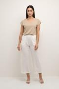 Kaffe Kanaya Culotte Pants Kvinde Chalk Bukser Med Brede Ben Str 46 - ...