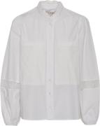 A-VIEW Tiffany Shirt Kvinde White Langærmede Skjorter Str 40 - hos Mag...