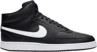 Nike Court Vision Mid Sneakers Mand Sort Sneakers Str 44.5 - Læder hos...