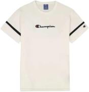 Champion Crewneck Tshirt Mand White Kortærmede T-shirts Str L - Bomuld...