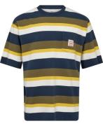 Levi's SS Workwear TEE Blocking Strip Mand Blå Kortærmede T-shirts Loo...