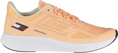 Tommy Hilfiger Sport Textured Panel Sneakers Kvinde Orange Sneakers St...