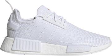 adidas nmd_r1 Mand Ftwwht/ftwwht/solred Sneakers Str 44 - Polyester ho...