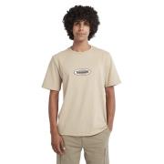 TIMBERLAND Oval Logo SS TEE Mand Yellow Kortærmede T-shirts Str L - Bo...