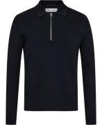 Samsøe Samsøe Guna Half zip 10490 Mand Sky Captain Sweaters Str L - Vi...