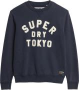 Superdry Vintage Athletic Crew Mand Rich Navy Sweatshirts Str L - hos ...