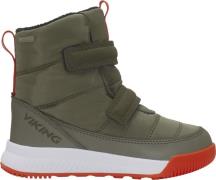 Viking Aery Reflex Warm GTX 2V Olive/red Støvler Str 29 - hos Magasin