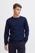 Casual Friday Cfkent Merino Crew Neck Knit Mand Navy Sweaters Slim Fit...