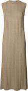 Selected Femme Slfhanna SL Long Knit Dress Kvinde Humus/melange Maxi K...