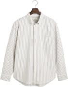 Gant REL Heritage Oxford Stripe Shirt Mand Eggshell Langærmede Skjorte...